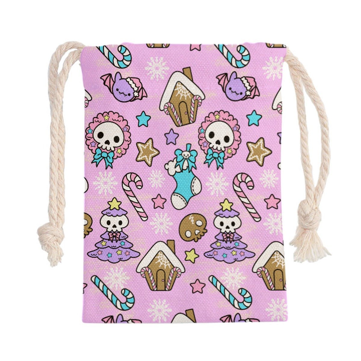 Santa Sack - Creepy Kawaii - Pink - Festive Style