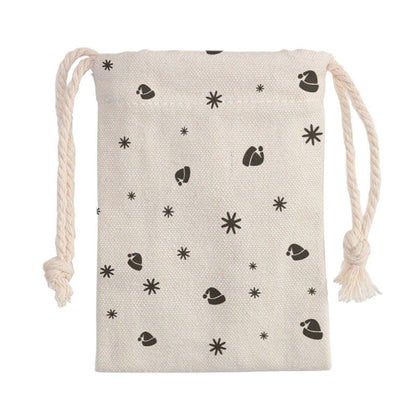 Santa Sack - Fine Stars - Black - Festive Style