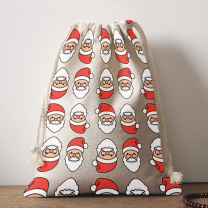 Santa Sack - Mirrored Santa - Festive Style