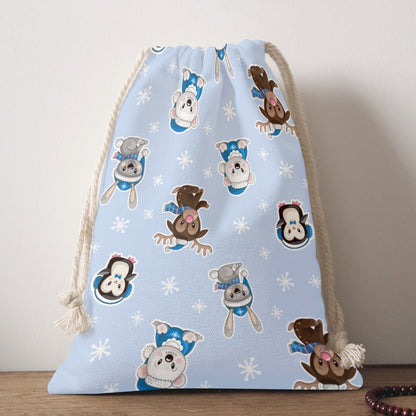 Santa Sack - Polar Blue - Festive Style