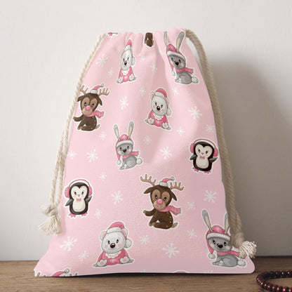 Santa Sack - Polar Pink - Festive Style