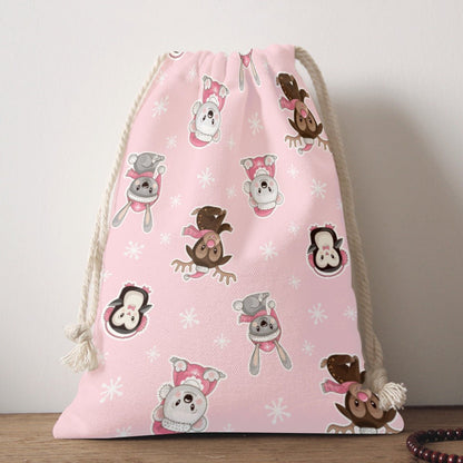 Santa Sack - Polar Pink - Festive Style