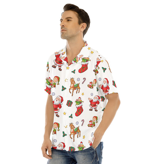 Men's Short Sleeve Christmas Shirt - Traditional