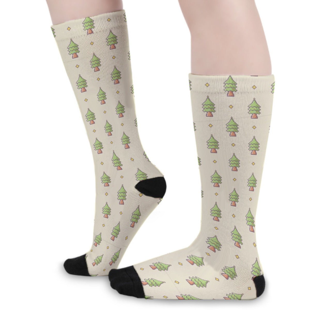 Unisex Long Socks - 16-bit Christmas - Festive Style