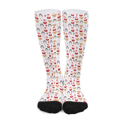 Unisex Long Socks - Cute Christmas - Festive Style