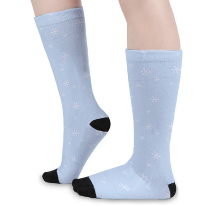 Unisex Long Socks - Snowflakes - Festive Style