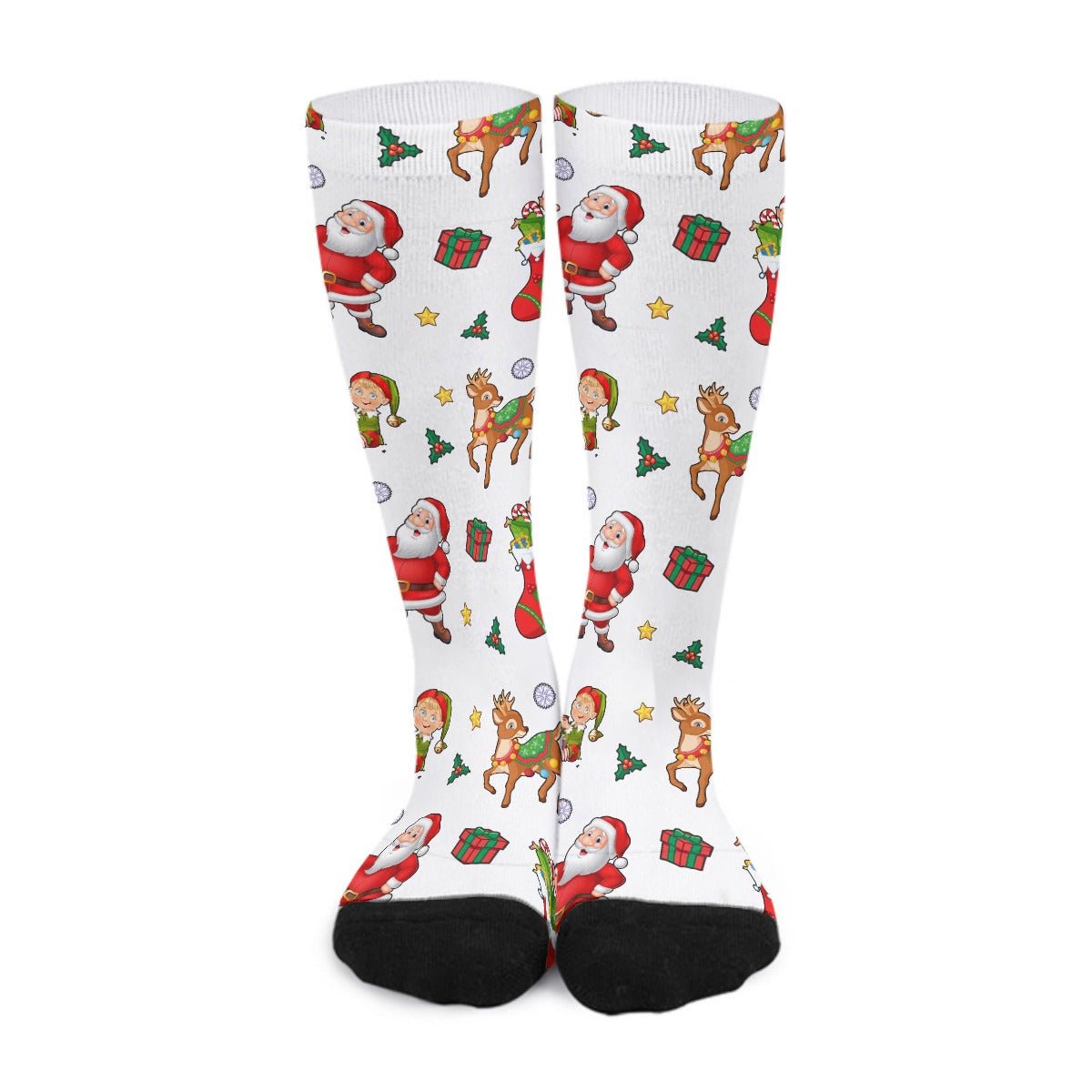 Unisex Long Socks - Traditional Pattern - Festive Style