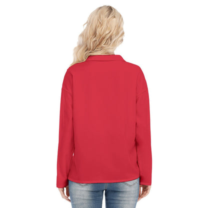 Women's Christmas Blouse - Merry Christmas - Red - Festive Style