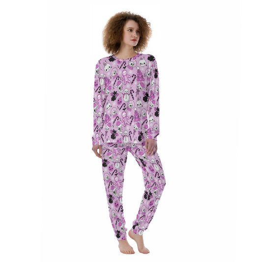 Women's Christmas Pyjamas - Creepy Pink - Festive Style