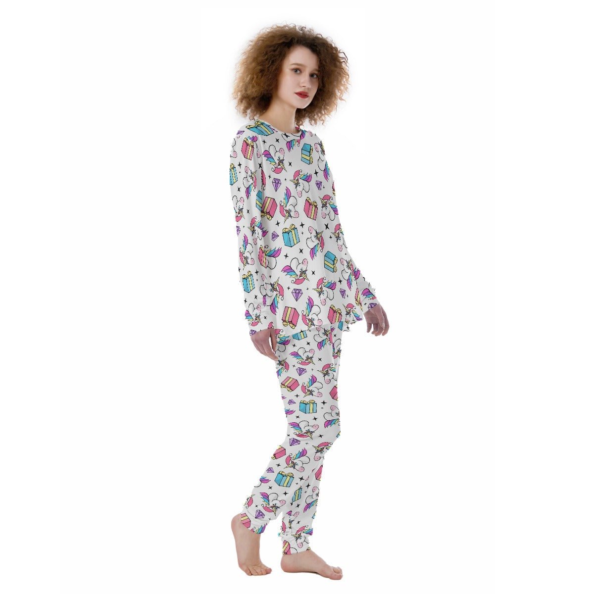 Women's Christmas Pyjamas - Unicorns - Festive Style