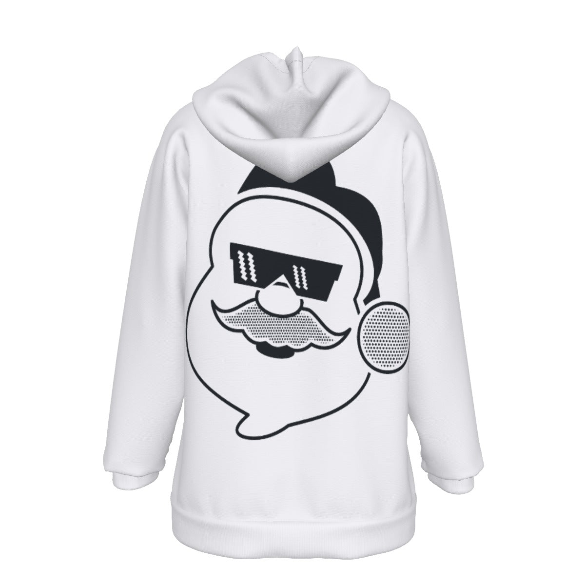 Women's Fleece Christmas Hoodie - Boss Santa - Festive Style