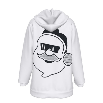 Women's Fleece Christmas Hoodie - Boss Santa - Festive Style