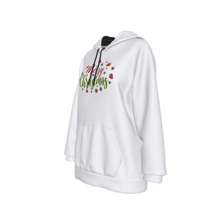 Women's Fleece Christmas Hoodie - Merry Christmas - Festive Style