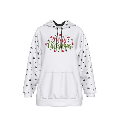 Women's Fleece Christmas Hoodie - Merry Christmas - Festive Style