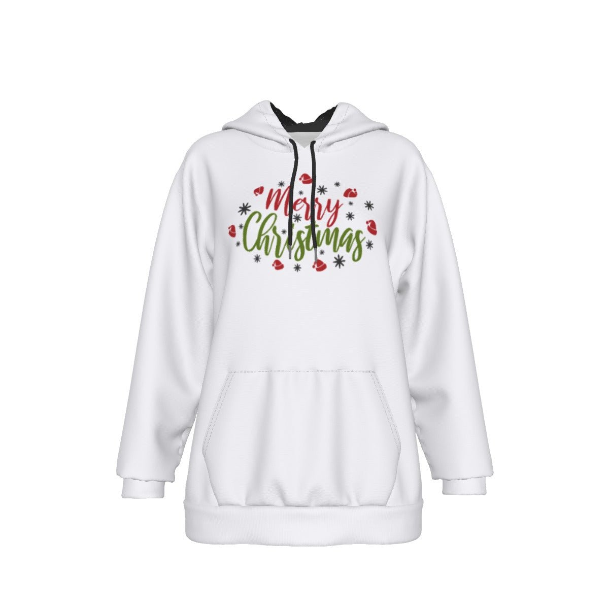 Women's Fleece Christmas Hoodie - Merry Christmas - Festive Style