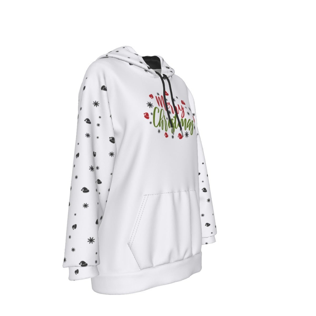 Women's Fleece Christmas Hoodie - Merry Christmas - Festive Style