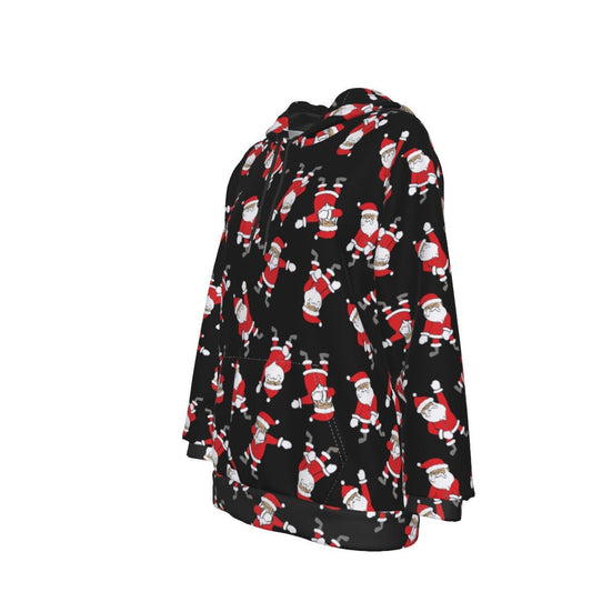 Women's Fleece Christmas Hoodie - Santa Dabs - Festive Style