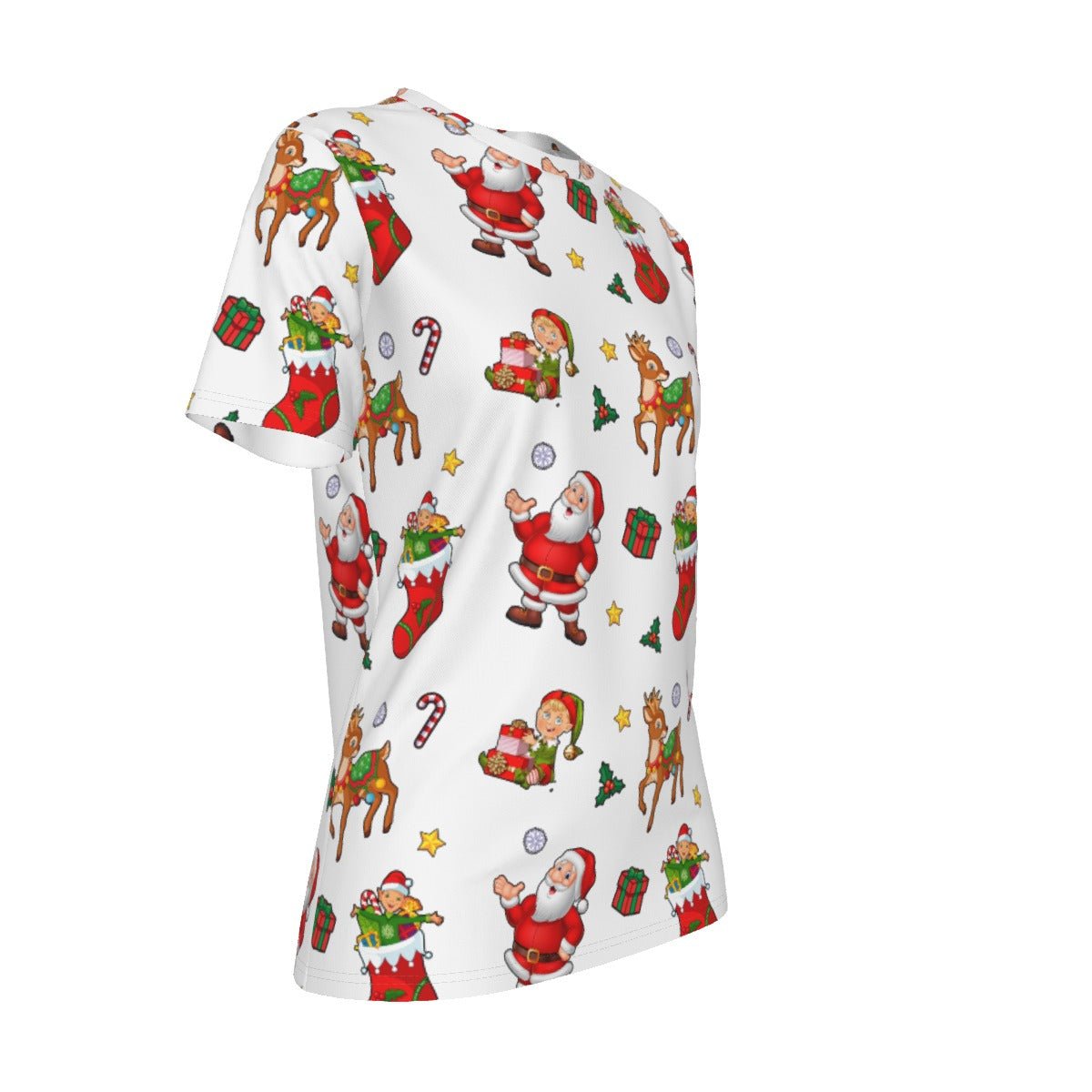 Women's Short Sleeve Christmas Tee - Traditional - Festive Style